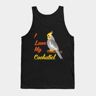 I Love My Cockatiel Best Bird Lover Tank Top